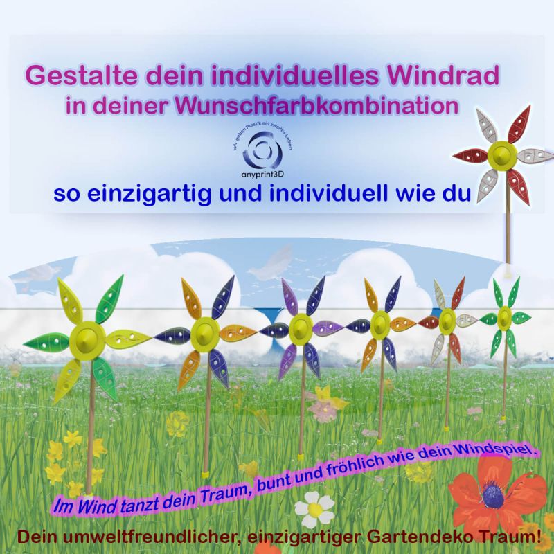 kreiere dein eigenes Windrad